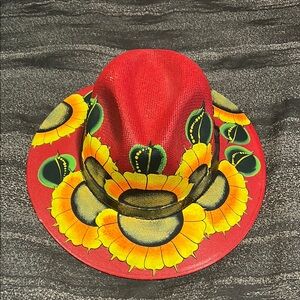 Red Sunflower Hat